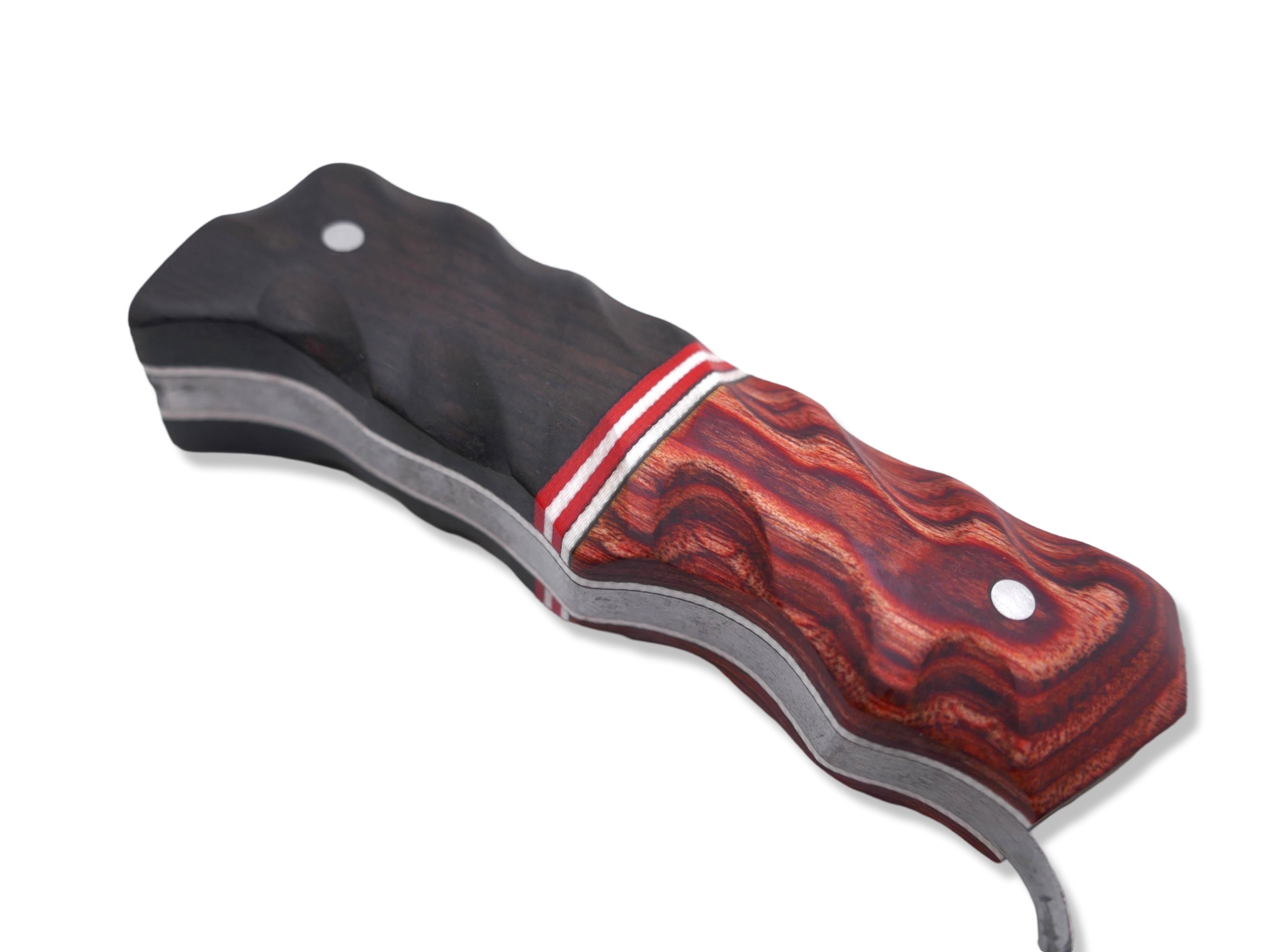 Slayer Mini - Satin / Rosewood / Red and White G-10 Inlay / Ebony / White G-10 Liner