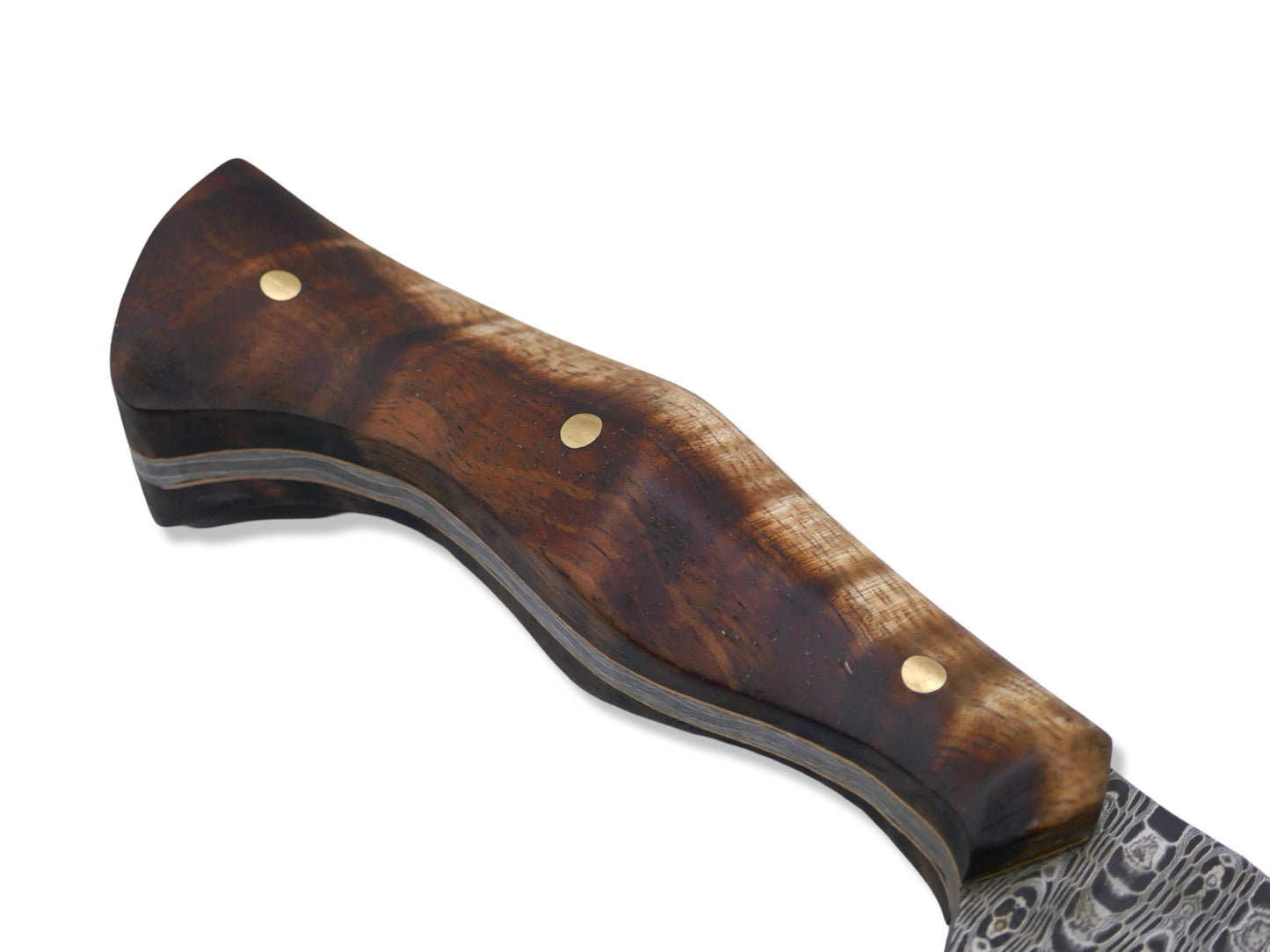 JJ Goat Custom - Vegas Forge Reptillian Damascus / Hawaiian Koa