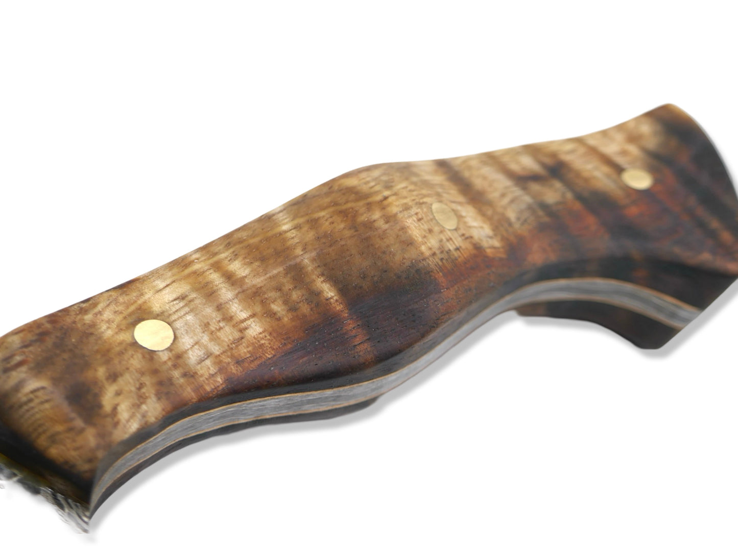 JJ Goat Custom - Vegas Forge Reptillian Damascus / Hawaiian Koa