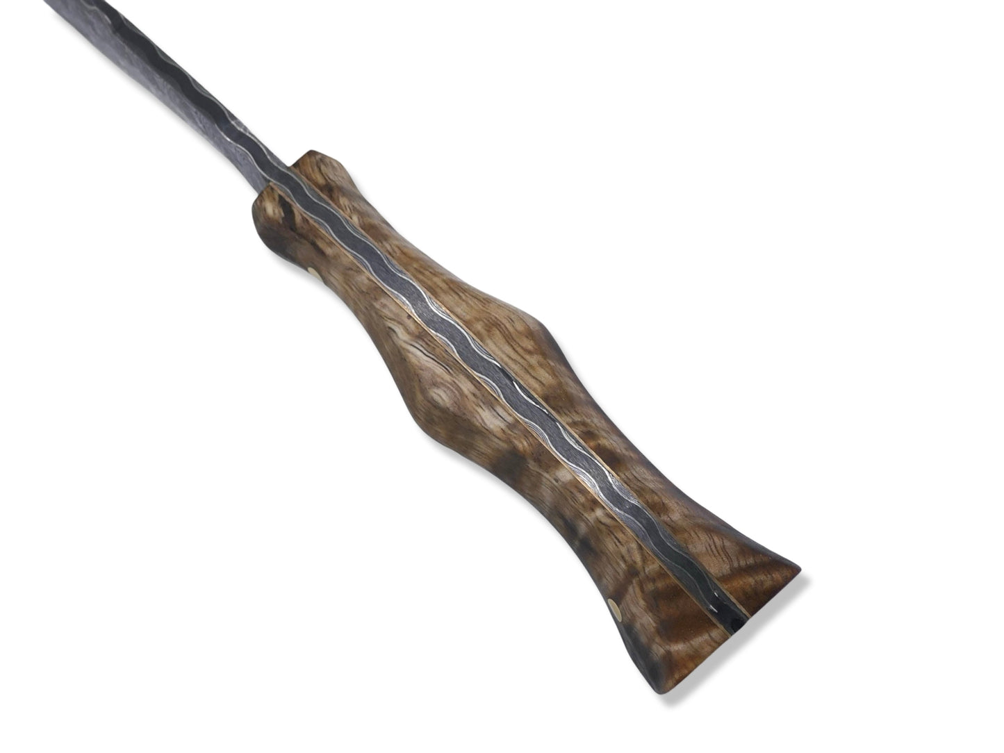 JJ Goat Custom - Vegas Forge Reptillian Damascus / Hawaiian Koa
