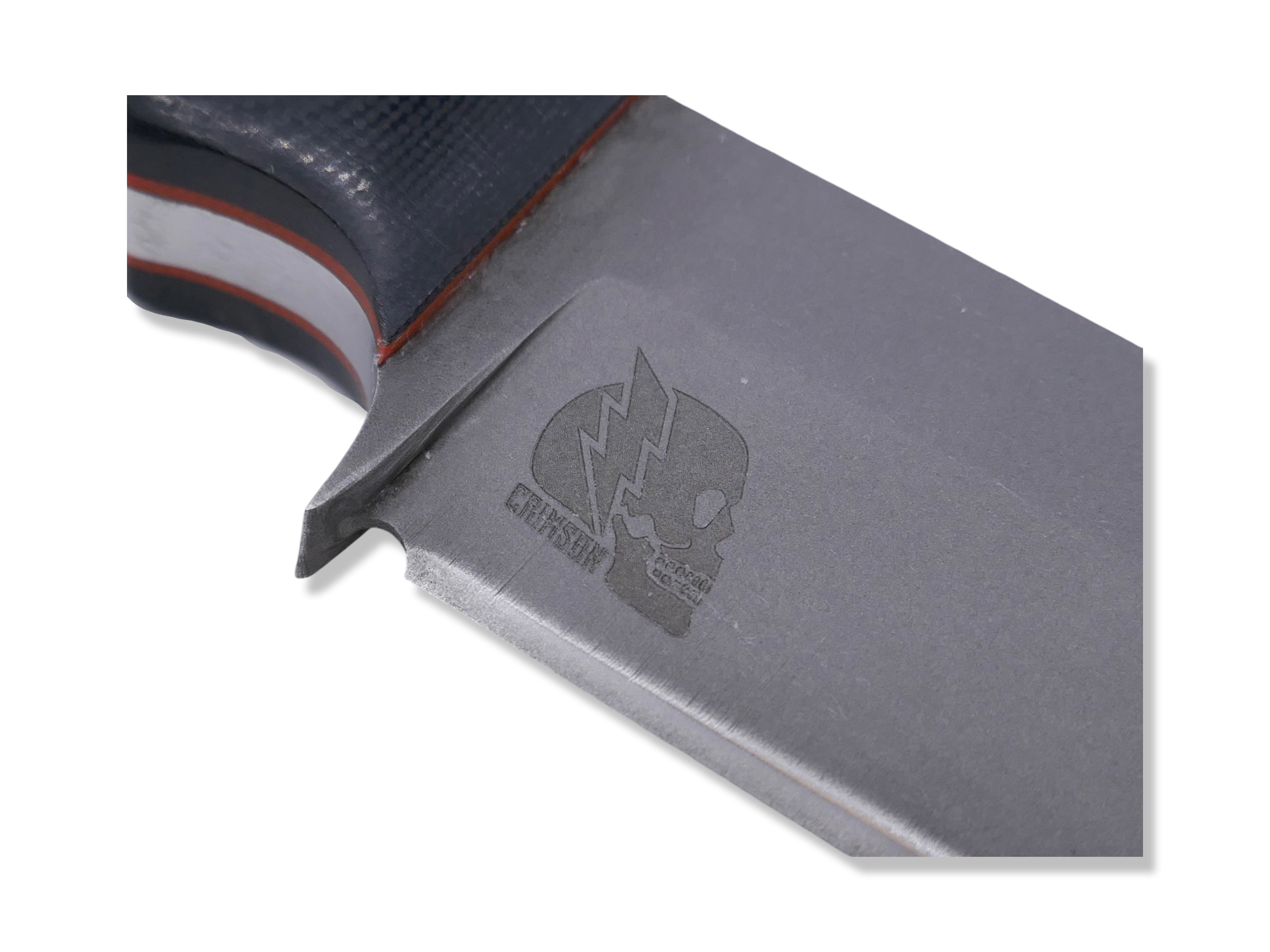 MINI SLAYER - Black G-10 / Iron Wood Inlay / Orange G-10 Liner