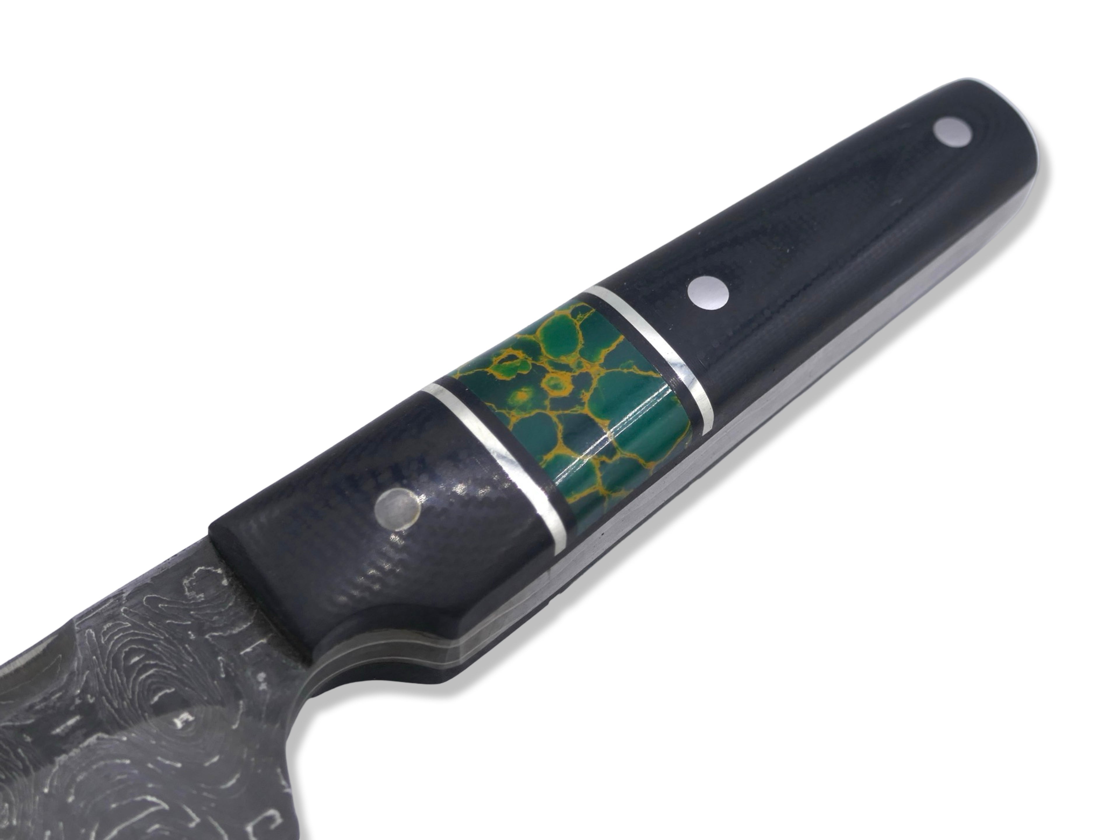 The Onyx - Tanto Vegas Forge Collab 300 Layer Shark Tooth San Mai
