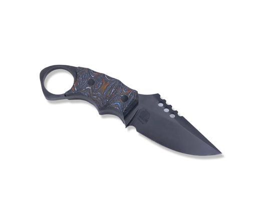 IRON WOLF Custom 1 of 1  - Tungsten Finish / Camo Carbon Handle / Carbon Fiber Pins
