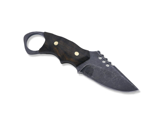 IRON WOLF - Dark Stonewash / Ziricote Handle / Brass Pins
