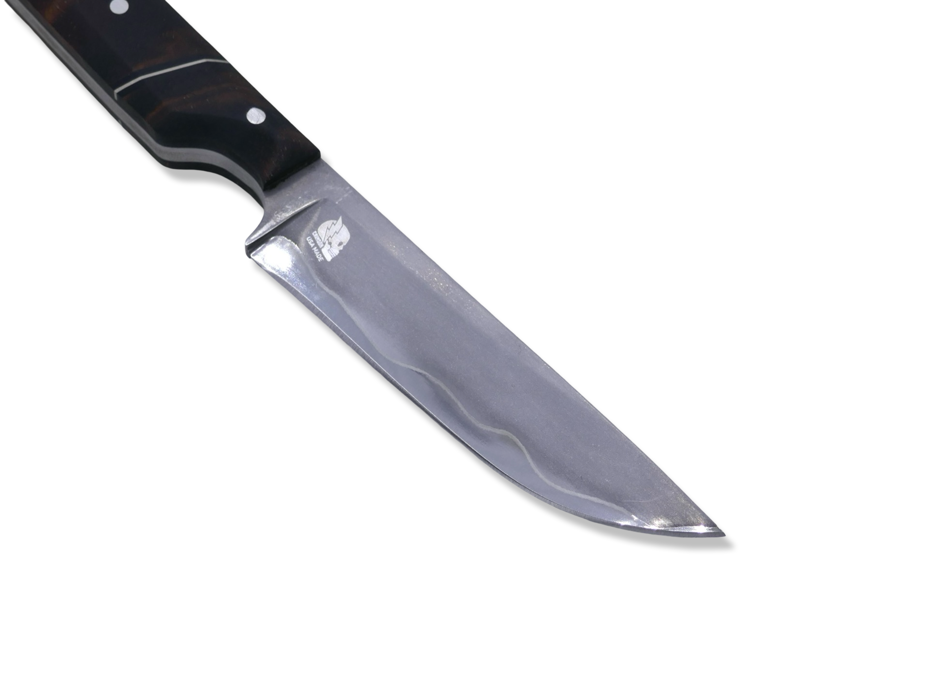 Custom 1 of 1 - Baker Forge Stainless Damascus / Hawaiian Koa / Nickel Split / SHEATH INCLUDED