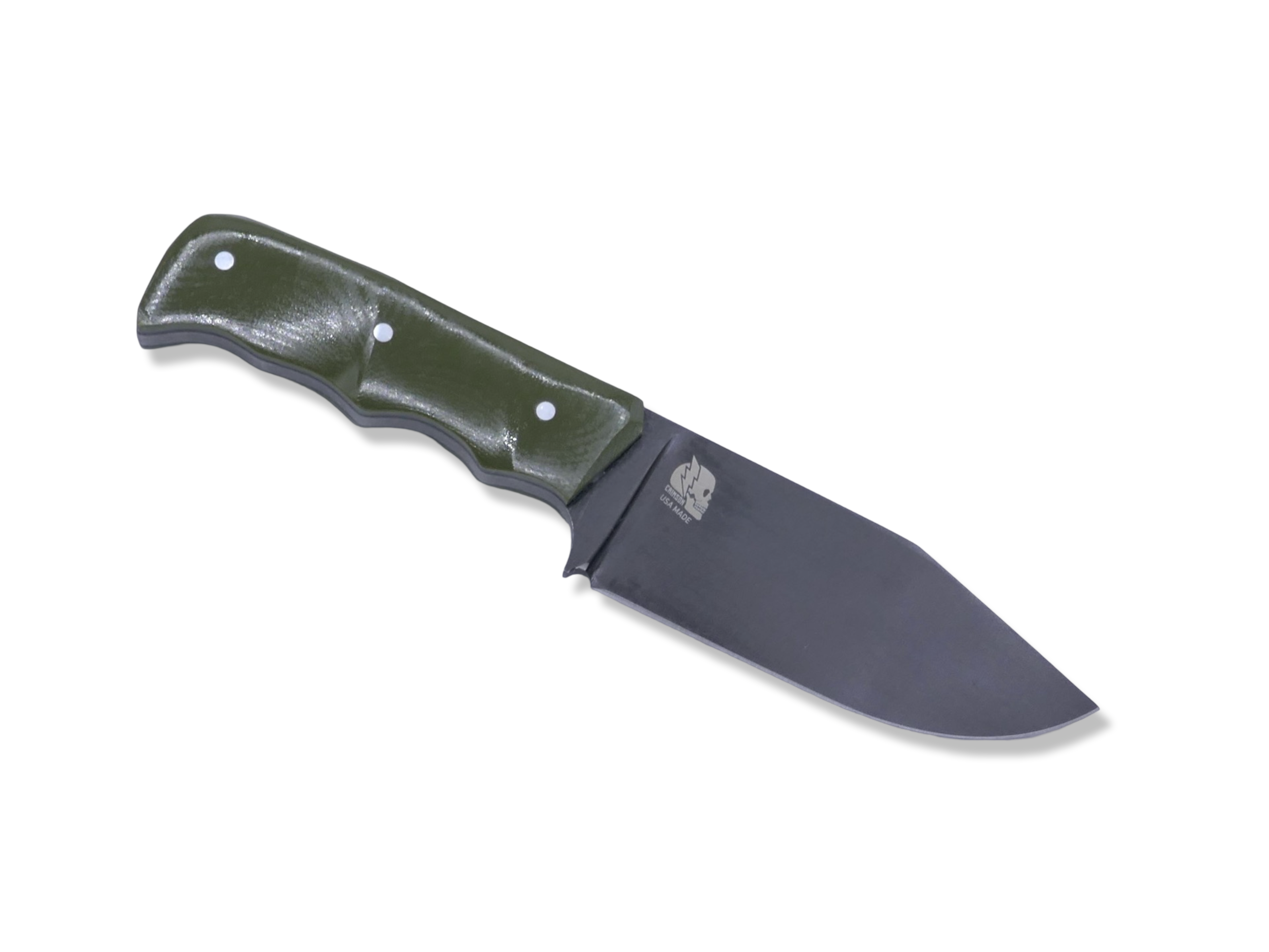 Slayer Mini Hollow Grind Custom - Black Ops / OD Green G-10 / Black G-10 Liner / Sheath Included