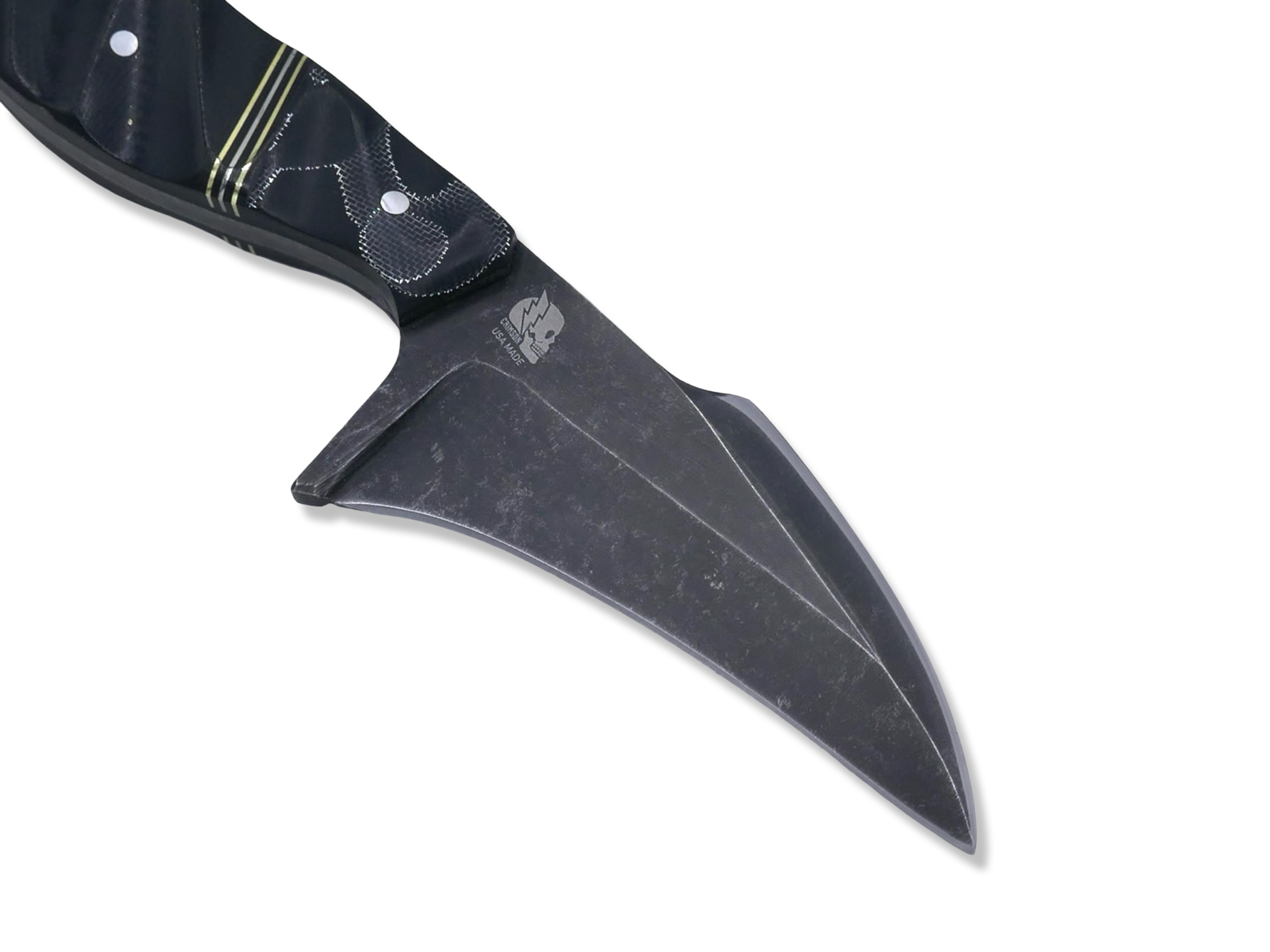 Kreaper Custom 1 of 1 -  Raffir Alume / Brass + Nickel Split / Black G-10